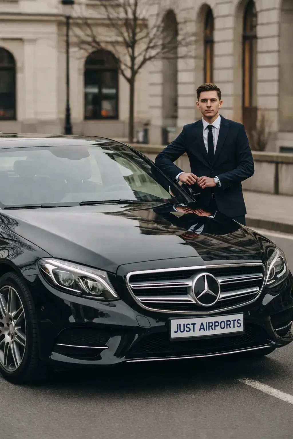 Just Airports clean and certified airport transfer vehicle